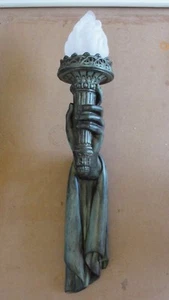 Wandfackel Fackel USA Wandleuchte Hand Wandlampe Lampe Figur Möbel Licht F13 24L - Bild 1 von 4