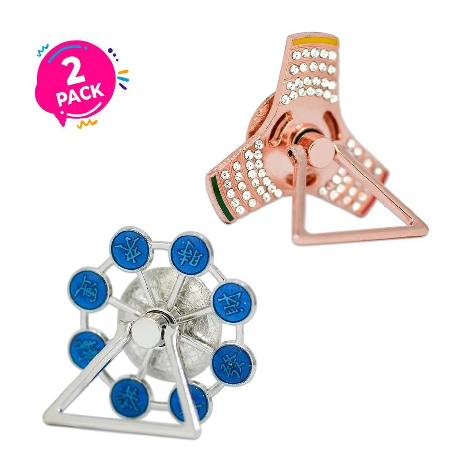 Phone Ring 360 Rotating For Cell Phone Wheel Diamond and Oriental Letters - Image 1 of 1