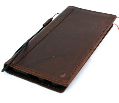 Genuine Vintage Leather Case for Samsung Galaxy S21 Wallet ID Book Soft Luxury S - Image 1 of 4
