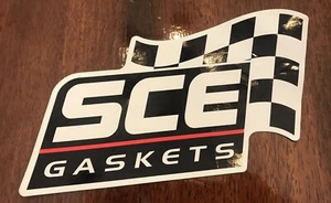 SCE GASKETS LARGE Decal Drag NHRA NASCAR Proline Street Outlaw Contingency Qty 1 - Bild 1 von 6