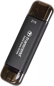 Transcend 2TB ESD310C Dual USB Portable SSD Model TS2TESD310C - Picture 1 of 4
