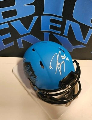 Mini capacete Dwight Freeney “HOF24” autografado Colts HOF RAV PSA CERTIFICADO DE AUTENTICIDADE - Imagem 1 de 3