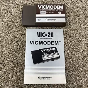 Vicmodem telephone interface cartridge Commodore 64 Model 1600 with manual - Picture 1 of 4