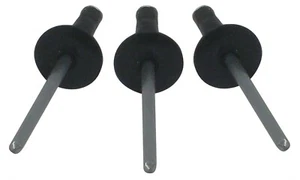 MULTI GRIP 1/8" BLACK Large Head Rivets Pop Rivet 250ct Racing Fasteners IMCA - Picture 1 of 4