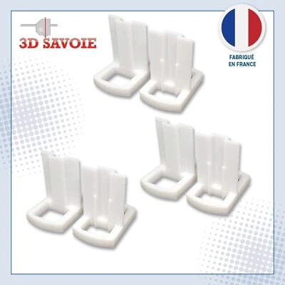 Lot de 6 Guides Hauts en T  Renforcés pour Porte de Placard Coulissant - Photo 1/4