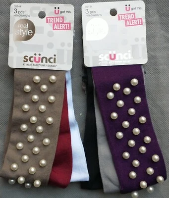 2 Paquetes de Envolturas Scunci 3 Piezas "Alerta de Tendencias" Foto 1 de 2