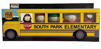 SOUTH PARK Elementary School Bus 5 Figures Eric Kyle Kenny Butters Stan NEW! - Image 1 of 4
