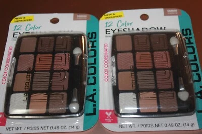 L.A. Colors 12 Color Eyeshadow C68680 Traditional Lot Of 2 In Box NEW Style - Image 1 of 3