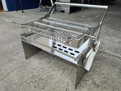 NEW MINI PORTABLE STAINLESS STEEL FLIP BBQ GRILL & CARRY BAG - image 1 of 4