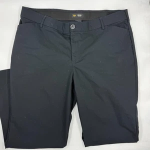 Pantalón Lee Plus Flex Motion 22W Petite negro mezcla de algodón ajuste regular para mujer - Imagen 1 de 10