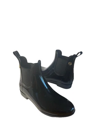 Botas Chelsea Michael Kors Mujer Negras Punta Redonda Goma Tirar al Tobillo Talla 7 Foto 1 de 4