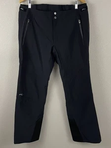 KJUS Mens XL Short 54 Black Formula Ski Snow Pant Adjustable Waist Flaws - Picture 1 of 8
