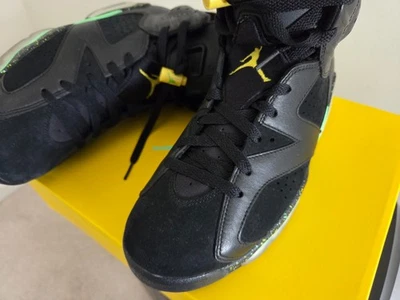 Nike Air Jordan 6 Retro Copa Mundial Brasil 2014 Negro Verde Amarillo Talla 8 con Caja + Foto 1 de 4