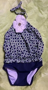 Costume da bagno bambina Janie e Jack da 6 a 12 mesi verde e blu - Foto 1 di 5