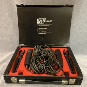 ADVENT MDC-1 [JUEGO DE 2 Micrófonos, Soportes y Estuche] DE COLECCIÓN Alemania Beyerdynamic - Imagen 1 de 9