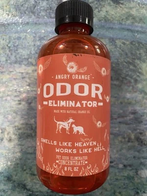 Angry Orange Pet Odor Eliminator 8 OZ CONCENTRATE MAKES  128 Oz Smell Remover - Изображение 1 из 4