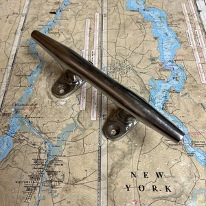 Stainless Steel 8" Deck Cleat, 1-3/4" H, 4-5/8" x 2-3/4" Footprint - Picture 1 of 3