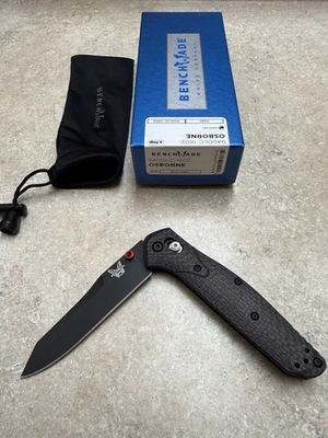 Benchmade 940DLC-1802 DLC M390 Red Carbon Fiber Axis Lock New In Box - Image 1 of 4