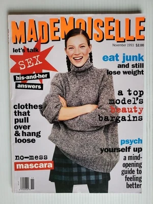 1993 Mademoiselle mag KATE MOSS Nicole Kidman NIRVANA Lucie de la Falaise Shiraz Foto 1 de 4