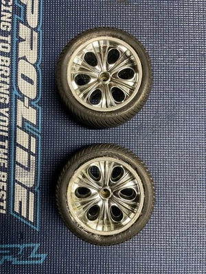 PROLINE ROAD RAGE 40 SERIES ON ROAD RC MONSTER TRUCK TIRES 14MM HEX TMAXX ARRMA  - Image 1 of 4