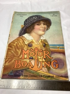 MOTOR BOATING Magazine September 1913 Yacht-Ships-Boats-Motors-Supplies-GREAT AD - Picture 1 of 24