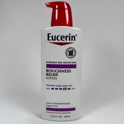 Eucerin Loção para Alívio de Rugosidade Pele Esburacada Extremamente Seca 16,9 oz Bomba NOVA - Imagem 1 de 4