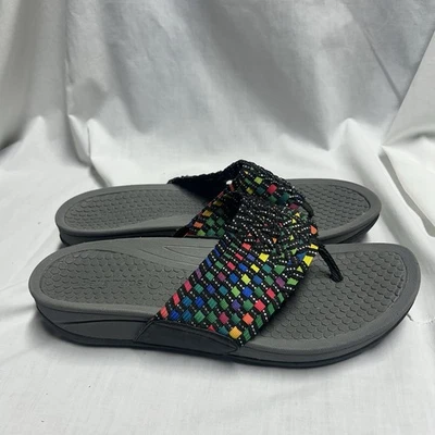 Sandalias Baretraps Denna para mujer talla 10M punta arco iris chanclas tacón alto Foto 1 de 4