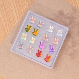 Charming Pastel Bunny Earrings for a Fun and Playful Touch to Your Outfit - Picture 1 of 9