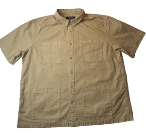 J Peterman PH's Safari Shirt Mens XL Khaki Button Up 4 pocket Chore Utility - Picture 1 of 10