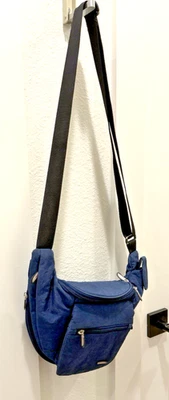 ***Travel on - anti theft_ crossbody bag***Navy Blue- Unisex - Image 1 of 4