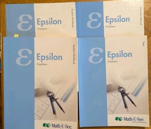 Epsilon Math-U-See Instruction Workbook Tests Homeschool - Imagen 1 de 5