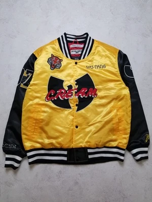 Rare Wu Tang Cream Headgear Classics Satin 1997 Forever Quilted Jacket Men's XL - Image 1 of 4