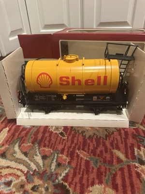LGB 4040 S Shell Oil Single Dome Tanker G Scale Ex Vintage Version A Coupler - Image 1 of 3