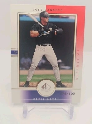 Jose Canseco 2000 SP Authentic Limited Parallel #76/100 - Image 1 of 2