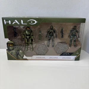 Halo Master Chief USNC Marine 4" Actionfigur 3-Pack 2020 MOC Toys Infinite Neu - Bild 1 von 12