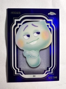 2024 Topps Chrome Disney Soul 22 Pixar #/199 PURPLE REFRACTOR #196 - Picture 1 of 2