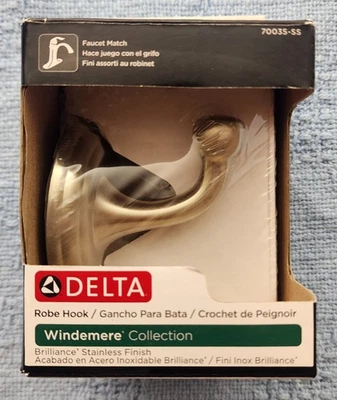 Delta - Windemere Collection - Robe Hook - 70035-SS - Image 1 of 4