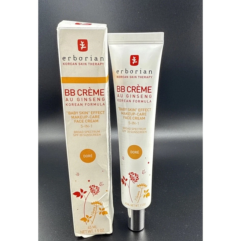 NEW Erborian BB Creme Au Ginseng Baby Skin Makeup Care Face Cream 1.5 OZ DORE - Image 1 of 1