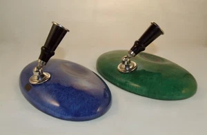 VINTAGE PARKER PORCELAIN FOUNTAIN PEN DESK SET BASES & HOLDERS - TYPE 3 - 1930's - Picture 1 of 9