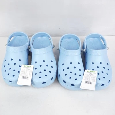 Crocs Classic Platform Pearl Clog in Blue (211231-4NS) US Women's 10 Lot of 2 - Image 1 of 4