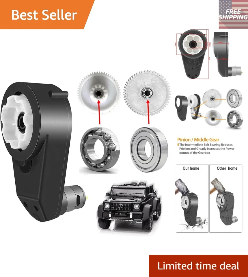 24 Volt RS555 30000RPM Gearbox with High Torque Motor for Power Wheels Motor ...