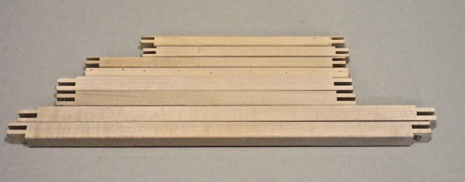 Lot of 4 Pair WOOD STRETCHER BARS-15", 11" Regular & 10", 8" Narrow Gently Used - Image 1 of 1