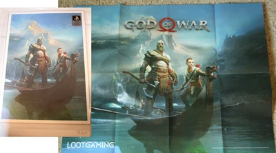 God of War 2016 impresión artística 10 x 7 Y póster 22x28 caja de botín exclusiva para juegos Foto 1 de 3