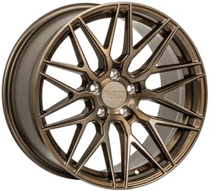 19x9 Brushed Bronze Wheels F1R F103 5x112 38 (Set of 4) 66.6 - Picture 1 of 3