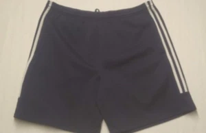 Pantalones Cortos Adidas Para Hombre 3 Rayas Azul Marino Talla Mediana Usados en Excelente Condición - Imagen 1 de 4