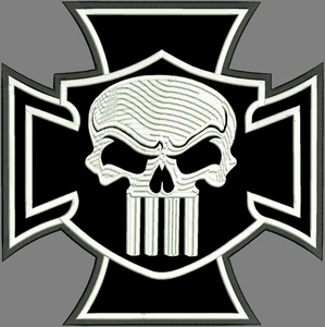Eisernes Kreuz  Rückenaufnäher Patch ca. 28x28cm - Imagen 1 de 2
