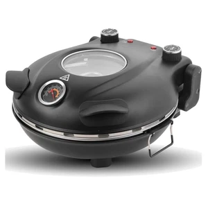 Elektrischer Pizzaofen 420°C 1200W 5 Stufen Keramikstein digital - Bild 1 von 12