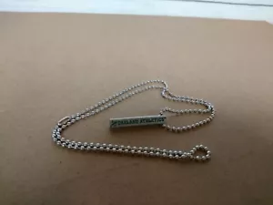 OAKLAND ATHLETICS MLB LISCENSED BAR NECKLACE (20 inch long chain) "NEW & SEALED" - Picture 1 of 3
