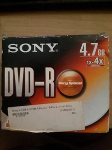 Sony Dvd-r 1x-4x (5 In A Box) - Bild 1 von 3