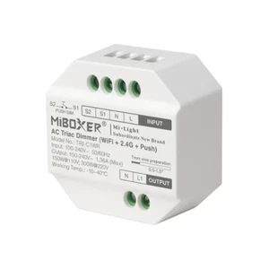 MiBoxer AC-Triac-Dimmer Smarter Lichtschalter | WiFi+2,4G+Push | TRI-C1WR - Bild 1 von 4